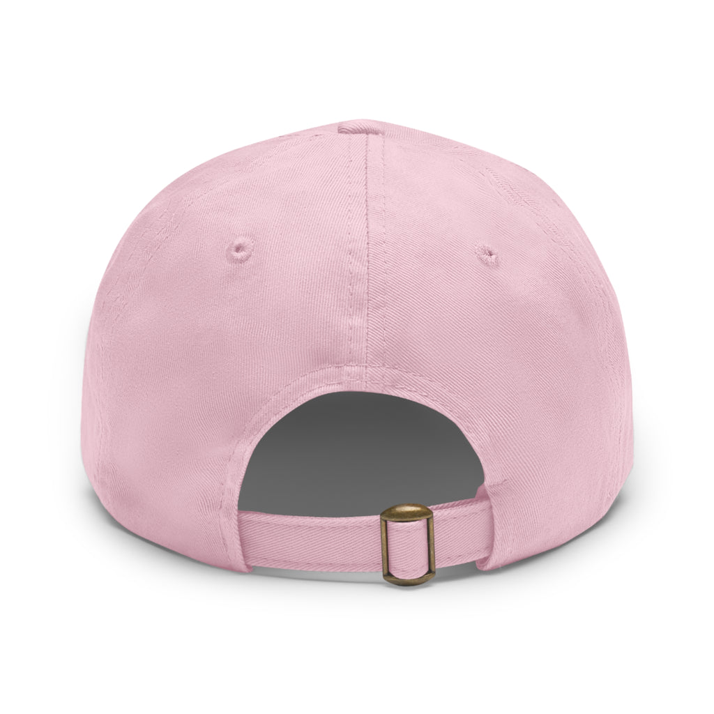 WHEALTHY Dad Hat with Leather Patch (Round)