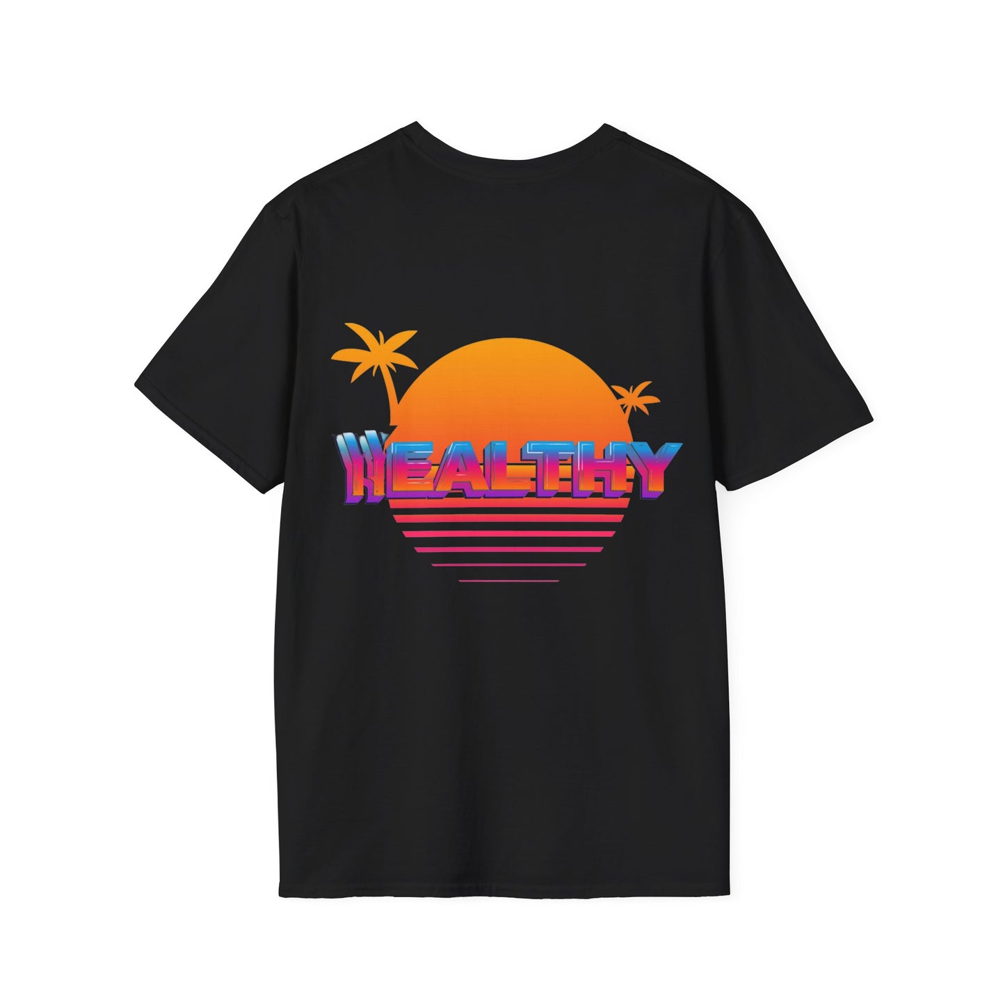 WHEALTHY Collection Mens/Unisex Softstyle T-Shirt (Double Logo)