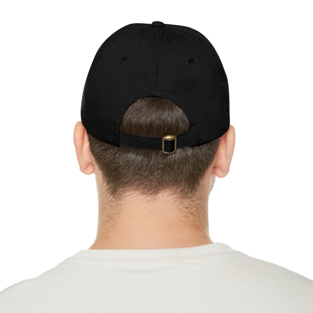 WHEALTHY Dad Hat with Leather Patch (Round)
