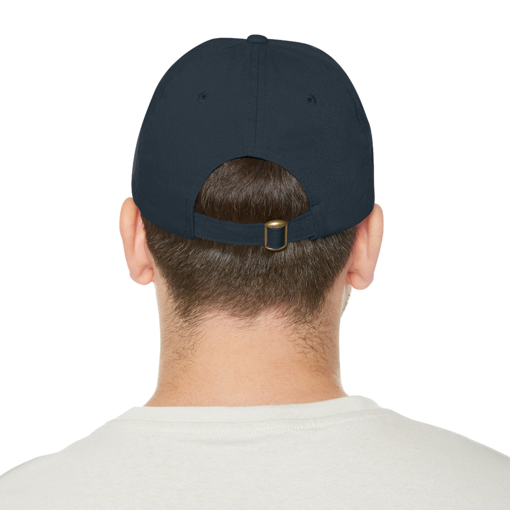 WHEALTHY Dad Hat with Leather Patch (Rectangle)