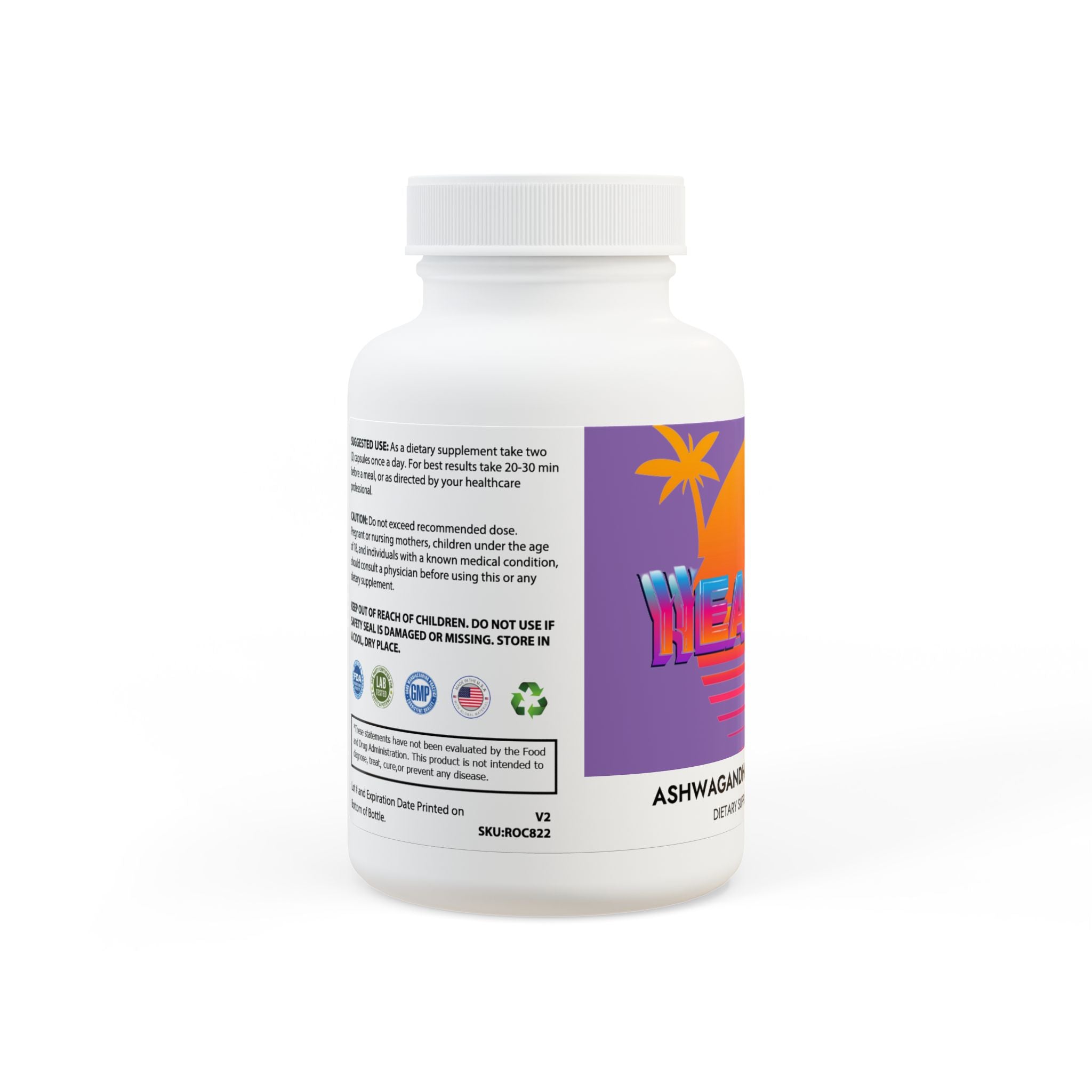 Ashwagandha and Black Pepper Supplement (60 capsules)