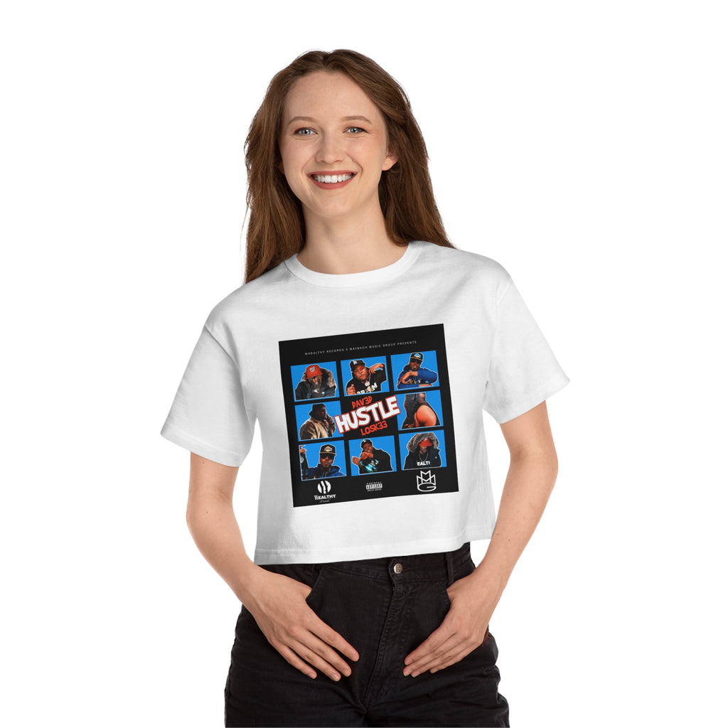 WHEALTHY "Hustle Single" Champion Women's Heritage Cropped T-Shirt