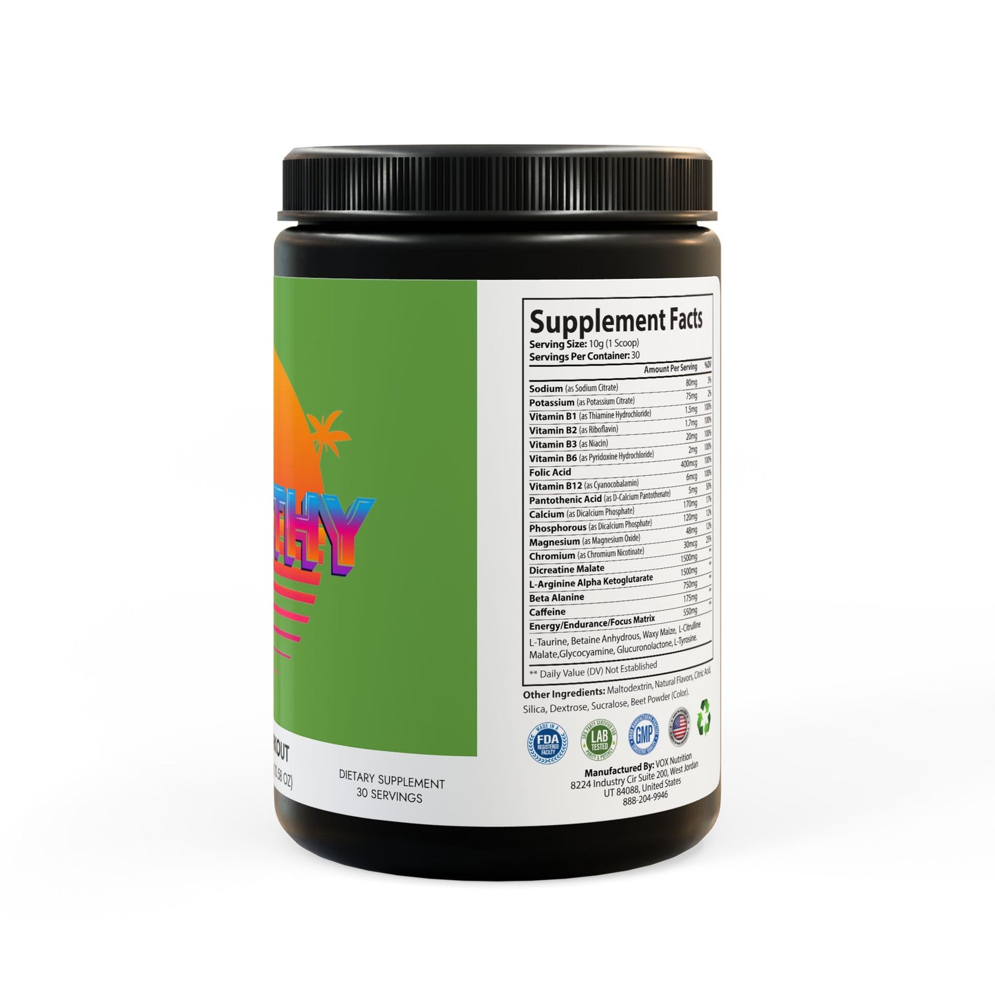 Pre-Workout Supplement, Watermelon (300g, 10.58oz)