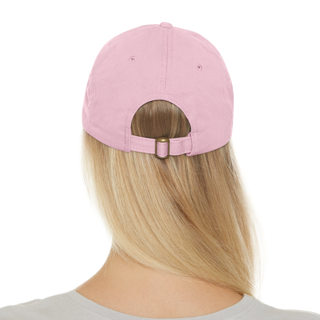 WHEALTHY Dad Hat with Leather Patch (Rectangle)