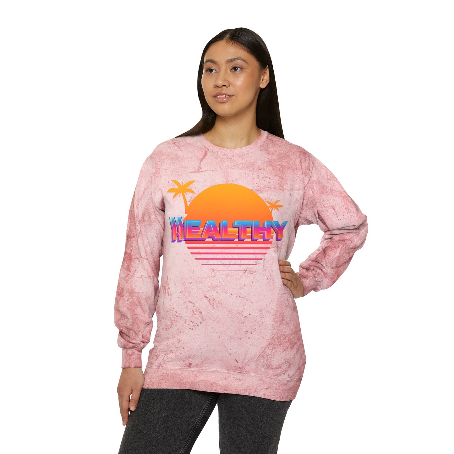 Unisex Color Blast Crewneck Sweatshirt