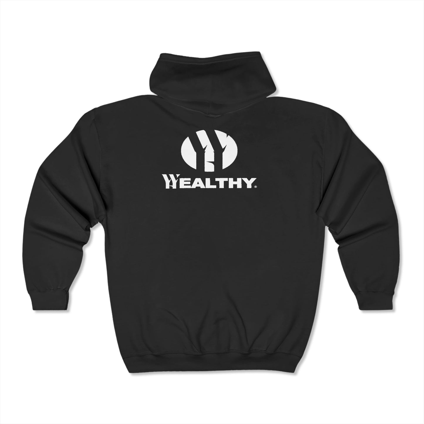 Comfortable Zip Up Hoodie by Whealthy Apparel - Unisex Hooded Sweatshirt