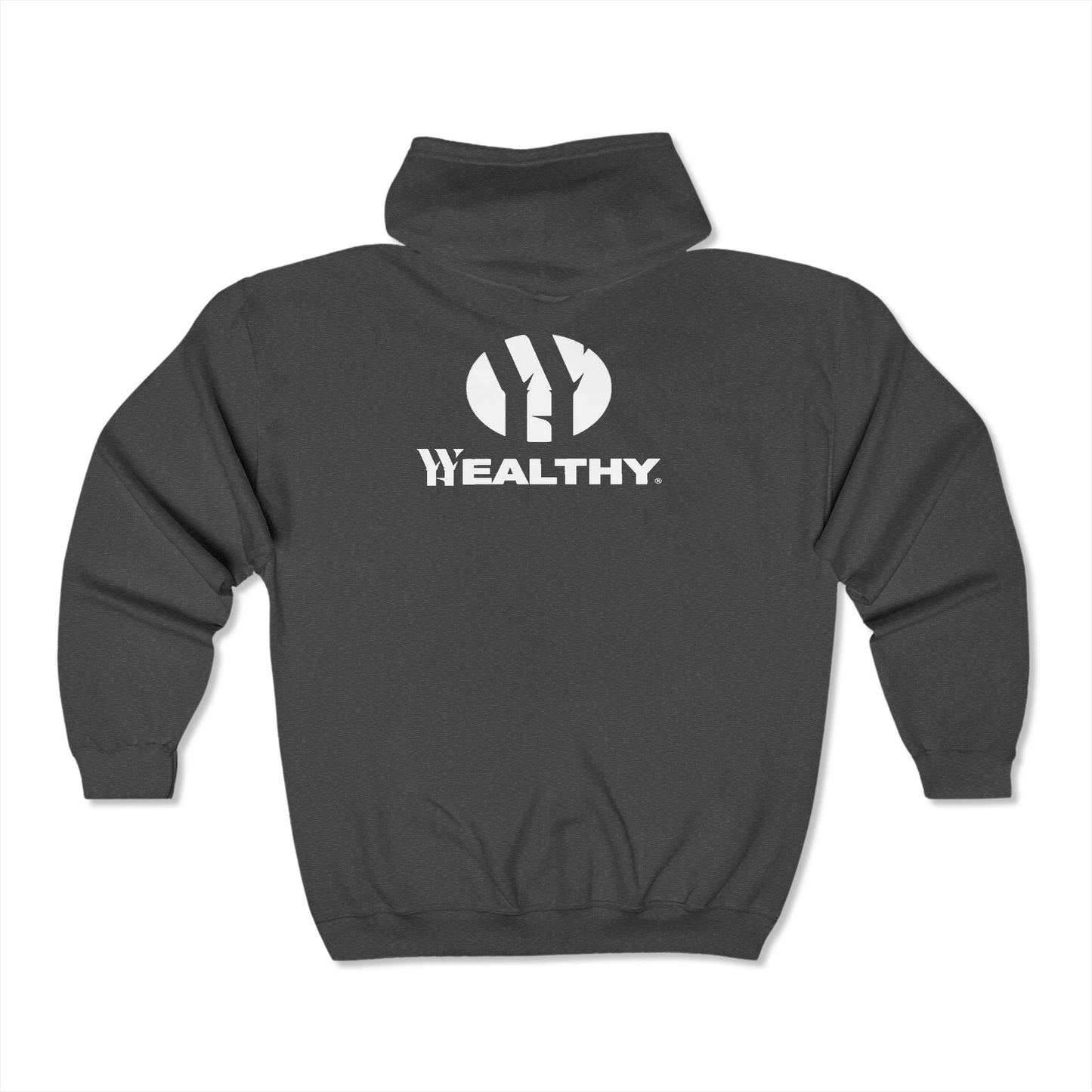 Comfortable Zip Up Hoodie by Whealthy Apparel - Unisex Hooded Sweatshirt