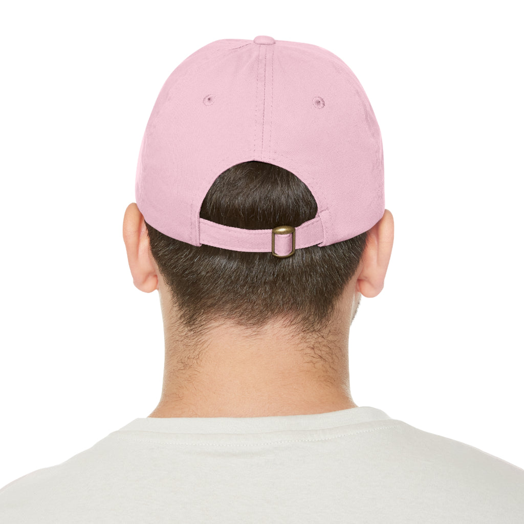 WHEALTHY Dad Hat with Leather Patch (Round)