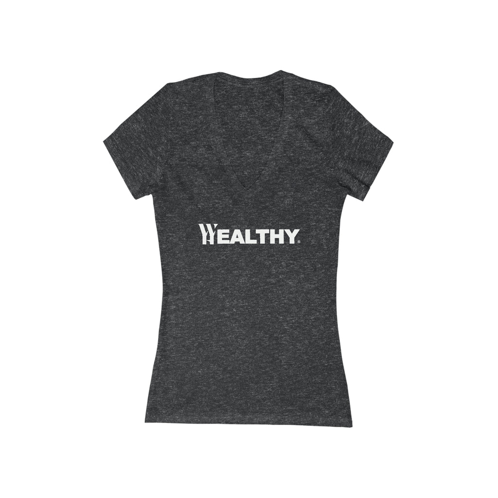 Women's Jersey Short Sleeve Deep V-Neck Tee